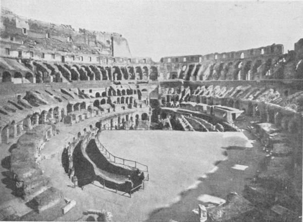 INTERIOR OF THE COLISEUM AT IT APPEARS TO-DAY