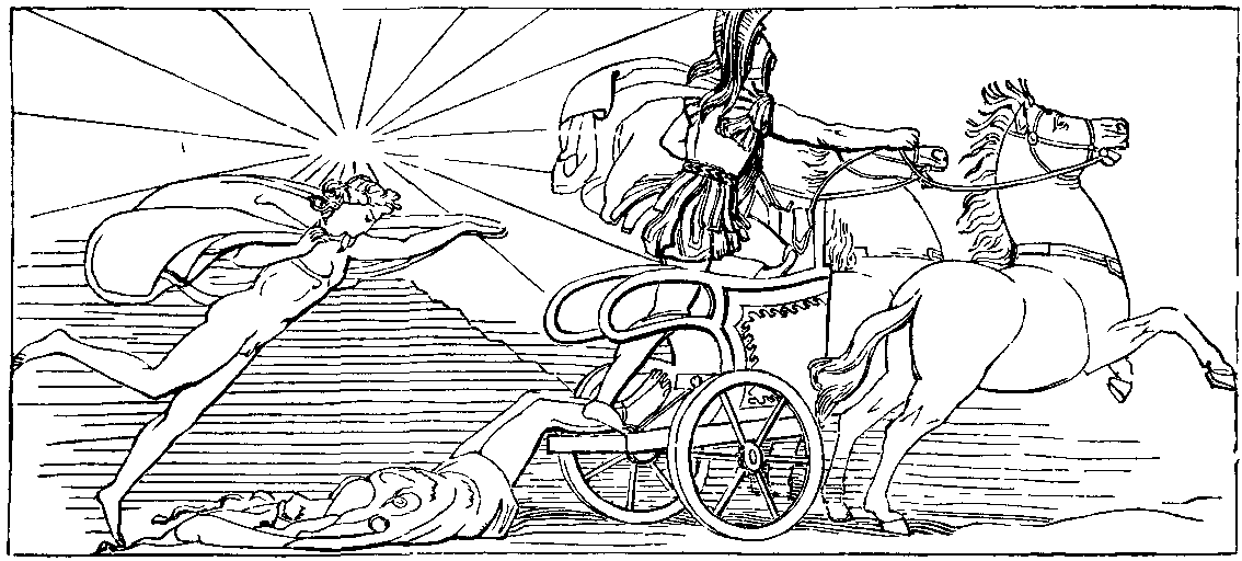HECTOR'S BODY AT THE CAR OF ACHILLES