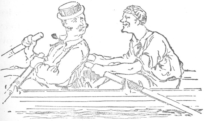 Two novices in a boat